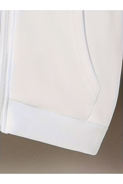 Touz Moda Готичний дизайн Oversize Чорний унісекс кардиган з капюшоном на блискавці