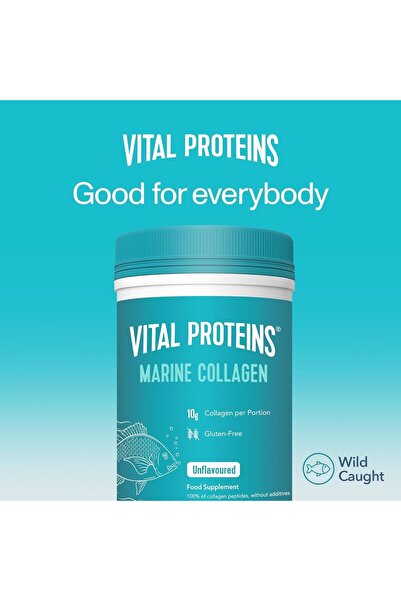 Vital Proteins Marine Collagen, 221 g, Unflavoured Fish-Based Food Supplement Powder