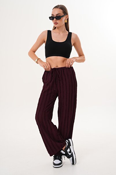 ŞİMAL Kadın Cepli Bol Paça Pantolon 255339 -