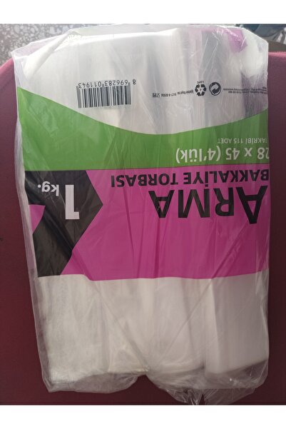 MERT AMBALAJ ÜRÜNLERİ Naksan Şeffaf Naylon 4 lük 28x45 Cm. Bakkaliye Poşeti Torbası - 1 Kg. - Ort. 115 Adet - 1 Paket