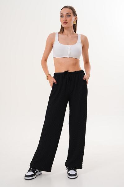 ŞİMAL Women's Pocketed Wide Leg Trousers 255271 -