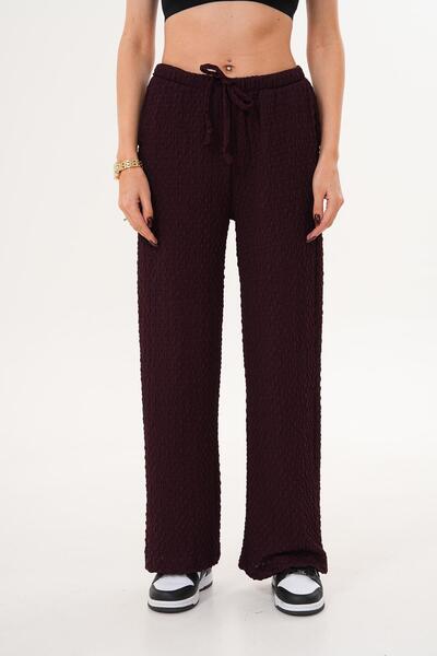 ŞİMAL Women's Pocketed Wide Leg Trousers 255271 -