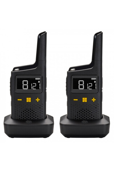 Motorola Two-way radio station XT185, 16 channels, 446.00625 - 446.19375 MHz, black, 2 pieces