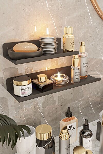 VENON 1 Set Raf Düzenleyici - Metal Uçan Raf 1 Adet 20 Cm 1 Adet 30 Cm Duvar ...