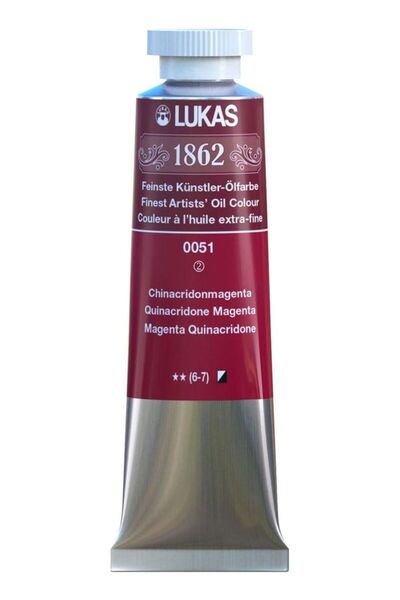 Lukas 1862 OIL 37ML QUINACRIDONE MAGENTA