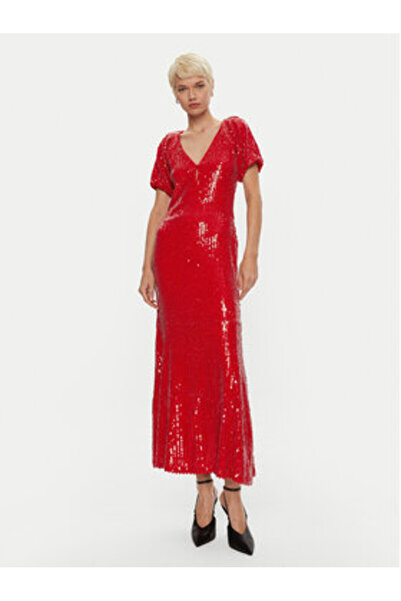 ROTATE Γυναικείο φόρεμα κοκτέιλ 1131513017 Κόκκινο