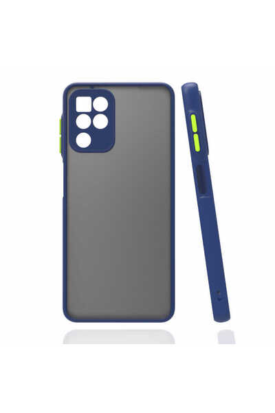 lucek cases غطاء حماية لهاتف جالاكسي M22 من LCKC - أزرق داكن