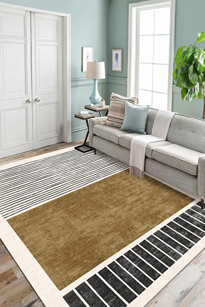 NaRStore Home Dekoratif Yıkanabilir,İnce, Kaymaz Tabanlı, Modern Salon Halısı...