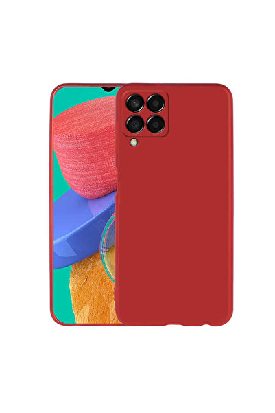 lucek cases غطاء حماية سيليكون ASMA Premier لهاتف Galaxy M33 - أحمر