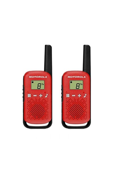 Motorola T42 radio station set, Walkie-talkie, Red, 2 pieces