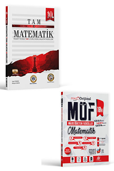 Bilgi Sarmal Yayınları Mikro Orijinal ve 10. Sınıf Matematik MÖF ve Tema Seti...