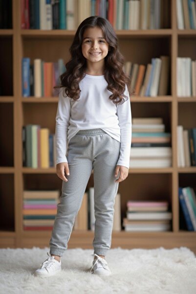 armicem Unisex Children's School and Daily Wear Long Sleeve T-Shirt and Sweatpants with Elastic Cuffs