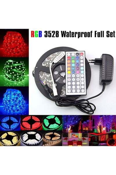 Voberry شريط إضاءة RGB مرن ومتغير الألوان، متين وصديق للبيئة، مزود بـ 300 مصب...