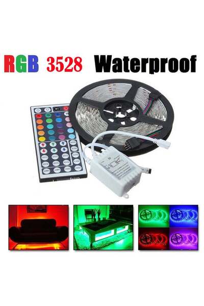 Voberry شريط إضاءة مرن 300 ليد مع جهاز تحكم عن بعد بالأشعة تحت الحمراء بـ 44 ...