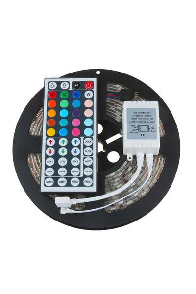 Voberry شريط مرن مقاوم للماء مكون من 300 مصباح LED مزود بجهاز تحكم عن بعد بال...