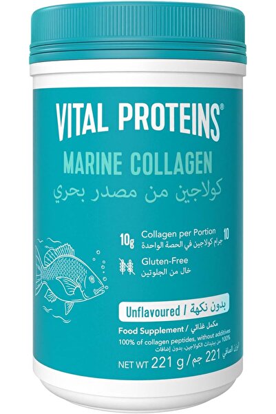 Vital Proteins Marine Collagen, 221 g, Unflavoured Fish-Based Food Supplement Powder