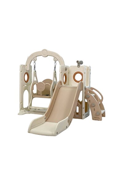 Danube Home 4-in-1 Kids Playset: Slide, Swing, Telescope & Storage Tower - Indoor/Outdoor Playground