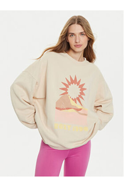 Roxy Γυναικείο Φούτερ ERJFT04865-TEC0 Μπεζ