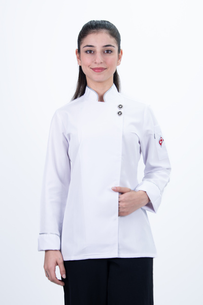 Das Uniform Biyeli Çift Düğmeli Şef Gömlek Aşçı Kıyafeti Chef Aşçı Forması