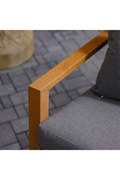 Danube Home 5-Seater Outdoor Sofa Set | Steel Frame Garden Furniture | Modern Patio Seating - Grey