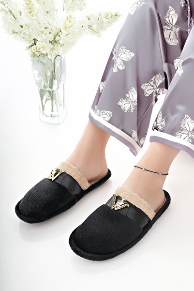 Modafırsat Γυναικείες παντόφλες εσωτερικού χώρου, βελούδινες που πλένονται, με επένδυση από μαλλί, παντόφλες από γούνα, πακέτο προσφοράς για επισκέπτες, παντόφλες νύφης