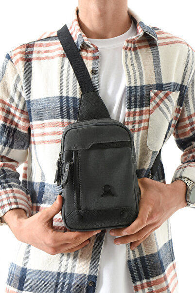 MEGA ÇANTA Canvas Series Multi-Compartment Crossbody/Handheld Men's Bag