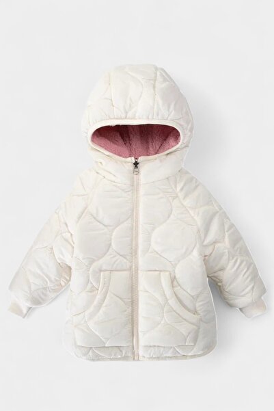 Midimod 2-11 Yaş Çift Taraflı Kalın Polar Kışlık Kız Çocuk Mont