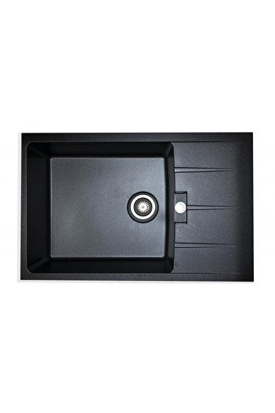 Wertcraft Chiuveta de bucatarie Elefant Premium Roma Negru metalic, 775x495 mm