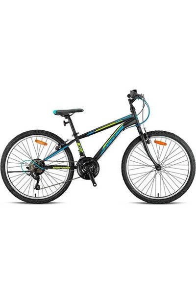 Geroni MARS - 24" - MTB - 12' - 21 Vites - V.B - Mat Siyah-Lime/Mavi