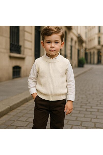 meriç bebe - bütün çocuklar melektir. mrc Boy's Thessaloniki Knitted Crew Neck Stretchy Sweater – 0-5 Years Old Domestic Production