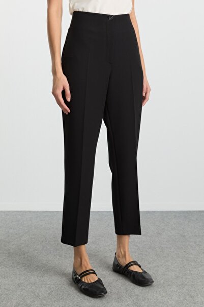 Selen Giyim Yanı Lastikli Yan Cep Boru Paça Pantolon