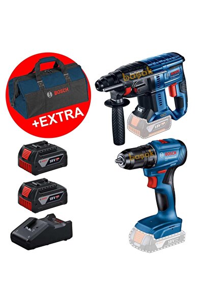 Bosch GBH 180-Li Solo Kırıcı-Delici + GSR 180-LI 18 V 4 Ah Akülü Darbesiz Mat...