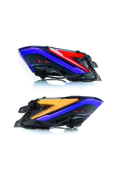 DEKOHOP Honda Pcx Rgb Stop Far Animasyonlu Uzaktan Kumandalı Telefonla Renk V...