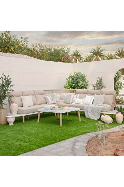 Danube Home Nuvana 7-Seater Outdoor Sofa Set | Steel & Aluminum Garden Furnit...