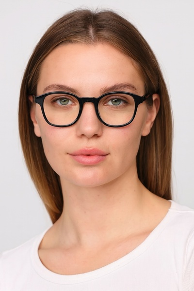 Eyesofia Izara Unisex Black Framed Blue Block Blue Light Filtered Glasses