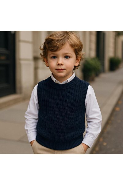 meriç bebe - bütün çocuklar melektir. mrc Boy's Thessaloniki Knitted Crew Neck Stretchy Sweater – 0-5 Years Old Domestic Production