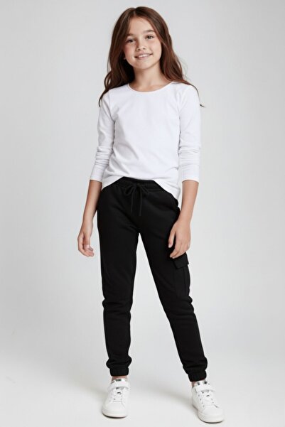 cm buseyiz Unisex Kids Long Sleeve T-Shirt and Jogger Sweatpants with Cargo Pockets for Casual and School Wear