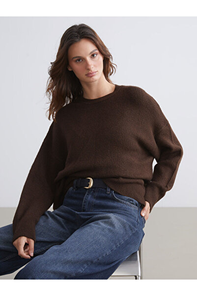 LC Waikiki Azestrend New Season Crew Neck Oversized Women's Knitwear Sweater