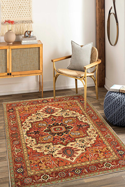 NaRStore Home Dekoratif Yıkanabilir,İnce, Kaymaz Tabanlı, Modern Salon Halısı...