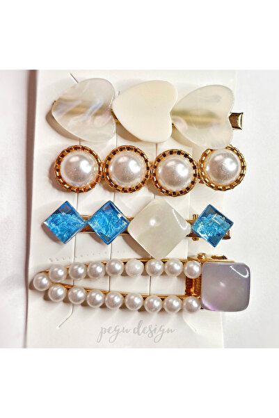 pegu baby collection مجموعة مشابك شعر على شكل شخصيات من سلسلة SEDEFLİ مكونة م...