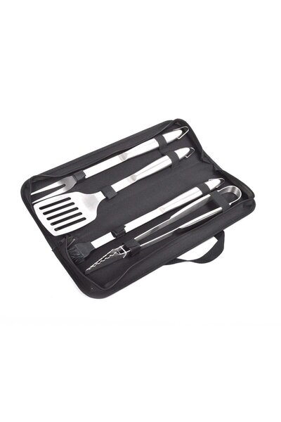 Relax مجموعة أدوات الشواء 4 قطع مع حقيبة BBQ-04N