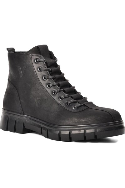 GÜLERSHOES Garantili Hakiki Deri Su Geçirmez Kaymaz Taban Ortopedi Kışlık Erkek Bot 40-41-42-43-44 Numara