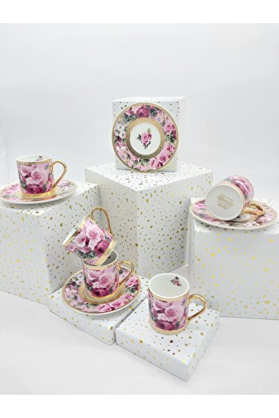 Generic Rose 12 Piece Limoges My Style Coffee Set
