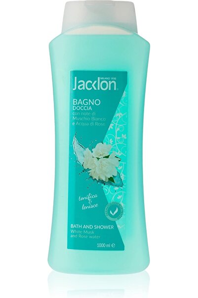 Jacklon جل استحمام بالمسك الأبيض وماء الورد من جاكلون، 1000 مل