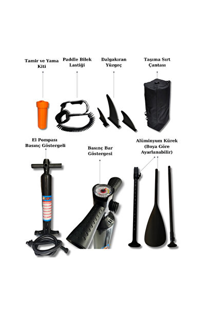 Aqua Paddle Board Stand Up Sup Şişme Sörf Tahtası 335*81*15 cm