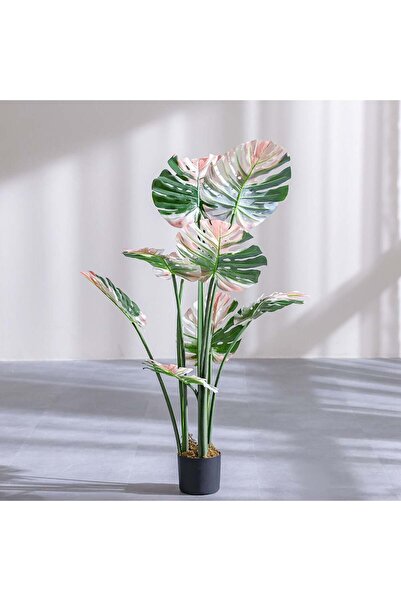 Danube Home نبات مونستيرا الاصطناعي ١٢٠ سم - شجرة استوائية صناعية للمنازل وال...