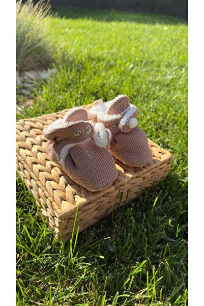 BabyDia Waffle Fabric Non-Slip Sole Booties