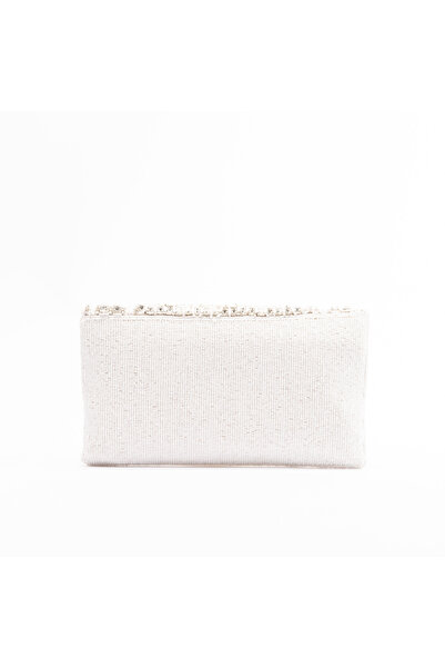 crystalicious Naomi Handcrafted by Artisans Elegant Clutch With Glass Beadwork For Elegant Evenings Out