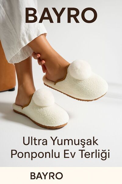 Store BAYRO Ultra Yumuşak Ponponlu Ev Terliği