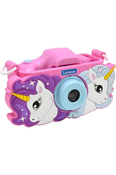 LEXIBOOK PHOTO&VIDEO CAMERA WITH CASE, UNICORN
